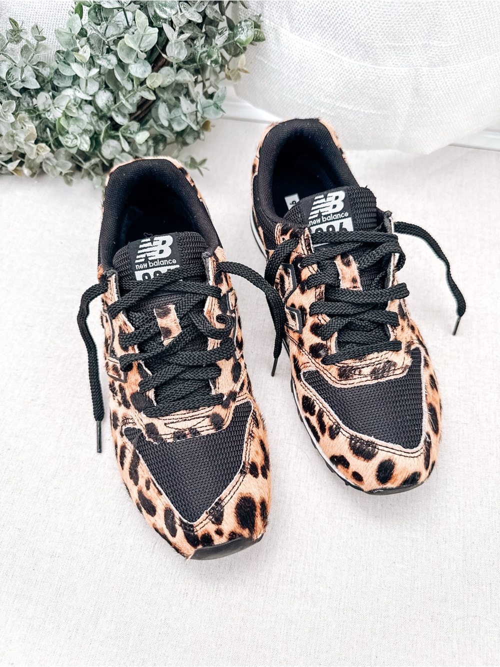 New Balance x J.Crew 996 Leopard Calf Hair Sneakers Women’s 7.5 Limited Edition